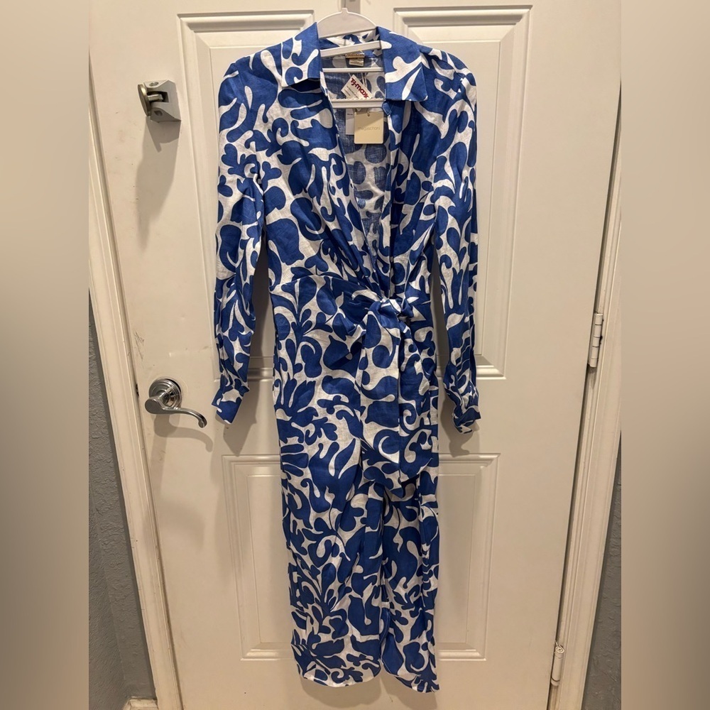 Magaschoni Women’s 100% Linen Dress Size 6